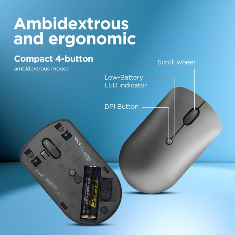 Lenovo 540 Wireless Mouse Storm grey