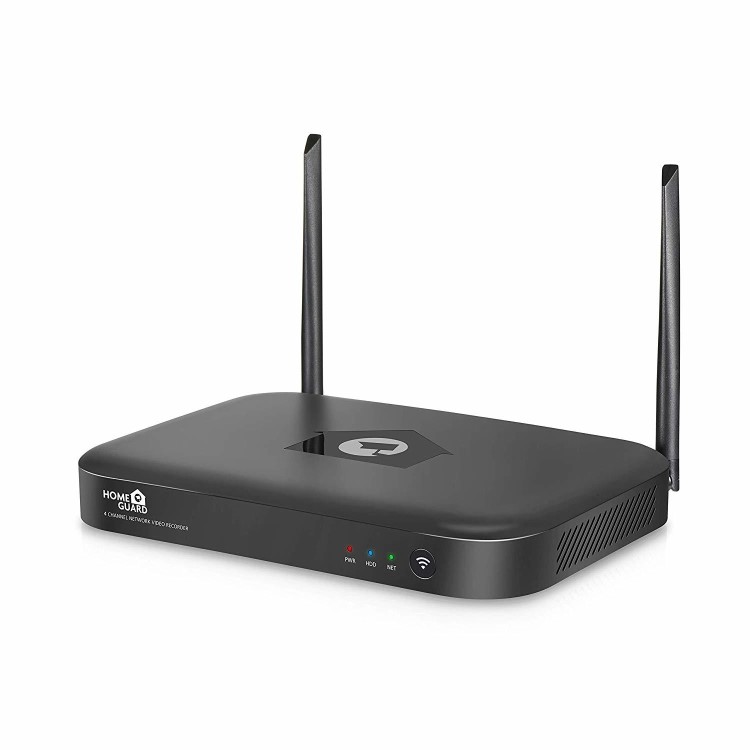 HomeGuard CCTV System - 4 Channel Wireless NVR with 2 x 1080p HD Day/Night Cameras & 1TB HDD