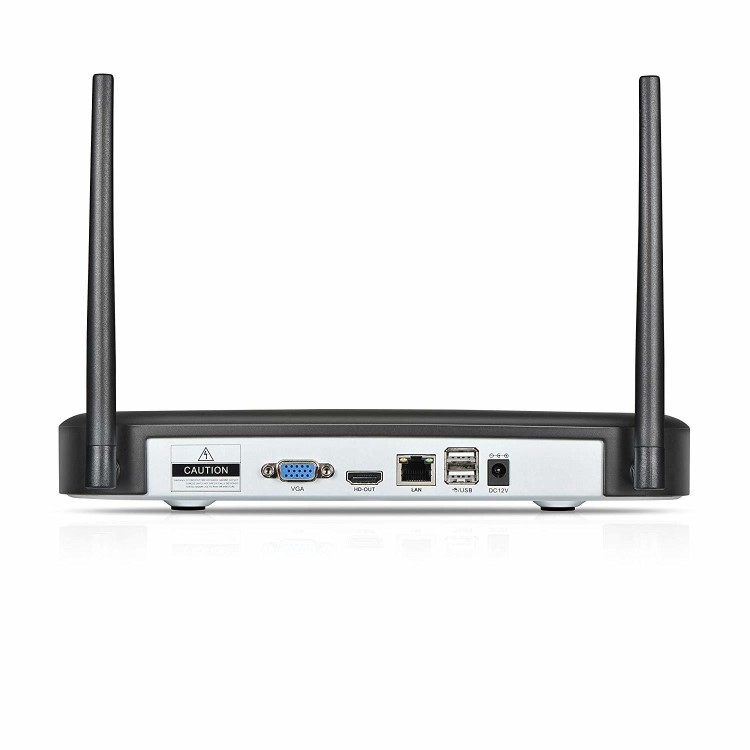 HomeGuard CCTV System - 4 Channel Wireless NVR with 2 x 1080p HD Day/Night Cameras & 1TB HDD