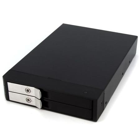 StarTech.com 3.5in Trayless Hot Swap SATA Mobile Rack for Dual 2.5in Hard Drives