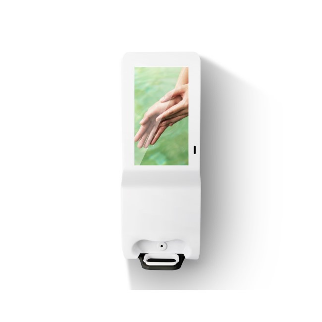 Hygiene Tech Digital Signage Screen with Hand Sanitiser - Plug & Play USB