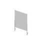 Hygiene Tech Protective Screen Perspex 1Metre High with Desk Clamps - 100cm x 75cm x 4mm