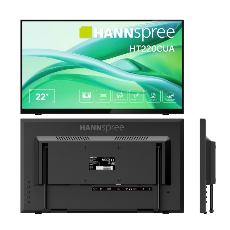 Hannspree HT220CUA 22" IPS Full HD USB-C 10 Points P-Cap Touch Monitor