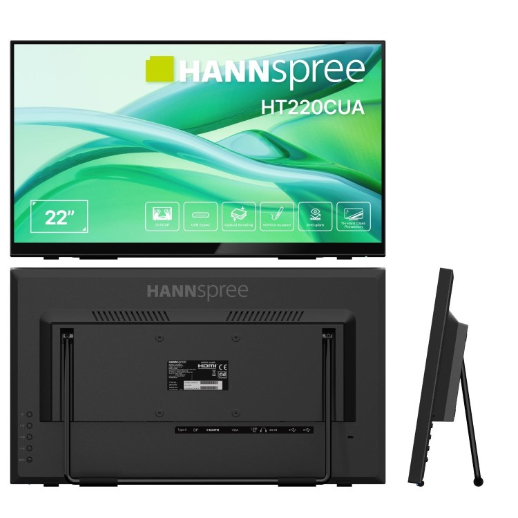 Hannspree HT220CUA 22" IPS Full HD USB-C 10 Points P-Cap Touch Monitor