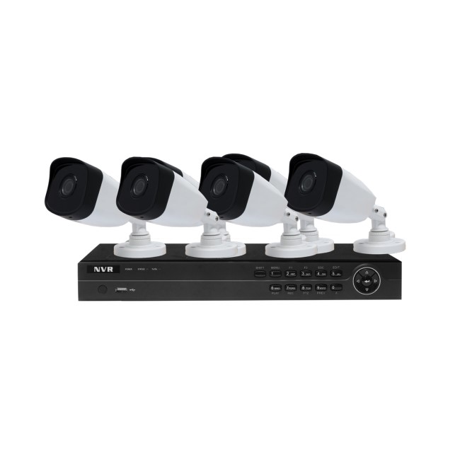 Hikvision HiWatch CCTV System - 8 Channel 4MP NVR with 6 x 4MP Bullet Cameras & 2TB HDD