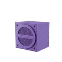 iHome Bluetooth Rechargeable Mini Speaker Cube in Rubberised Finish PURPLE