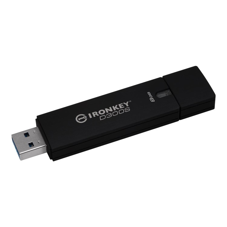 Kingston IronKey D300S 8GB Encrypted USB 3.1 Flash Drive