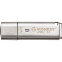 Kingston IronKey Locker+ 50 16GB Encrypted USB 3.2 Flash Drive
