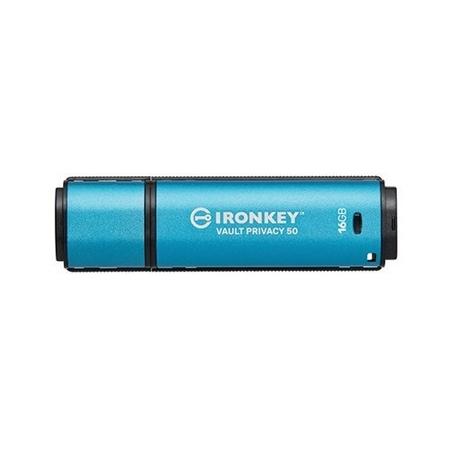 Kingston IronKey Vault Privacy 16GB Encrypted USB 3.2 Flash Drive