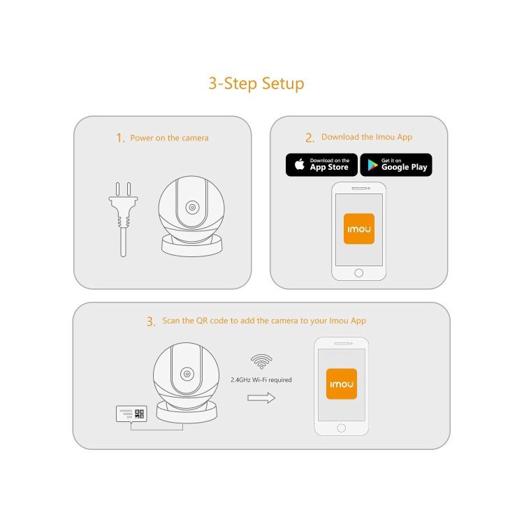 IMOU Ranger IQ 1080p HD Motion Sensning IP Wireless Camera - 1 Pack