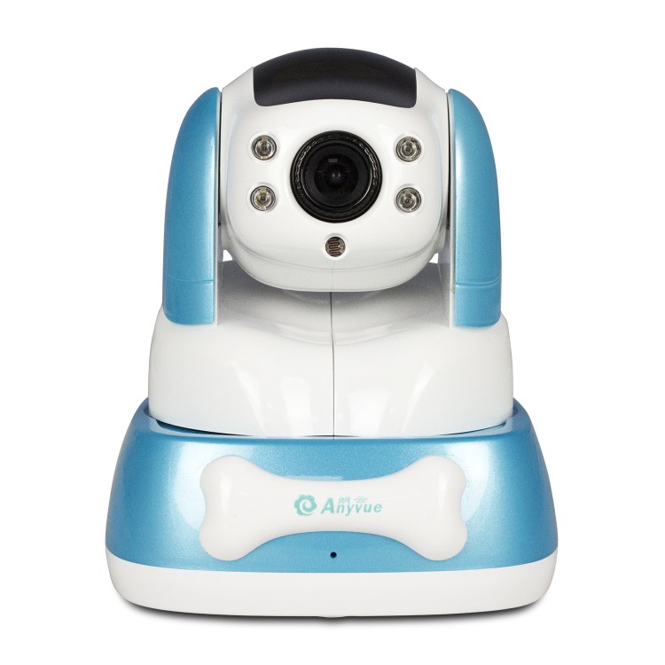 electriQ 480p Wifi Pet Monitoring Pan Tilt Zoom Camera with 2-way Audio & dedicated App - Blue