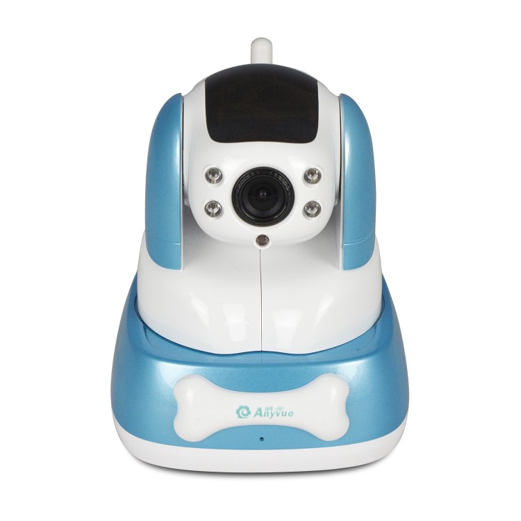 electriQ 480p Wifi Pet Monitoring Pan Tilt Zoom Camera with 2-way Audio & dedicated App - Blue