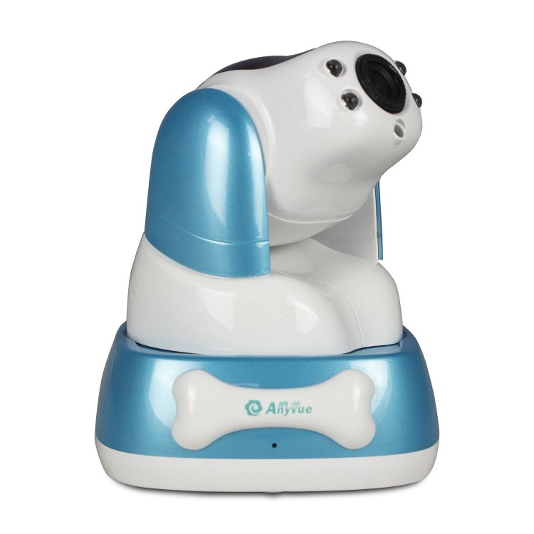 electriQ 480p Wifi Pet Monitoring Pan Tilt Zoom Camera with 2-way Audio & dedicated App - Blue
