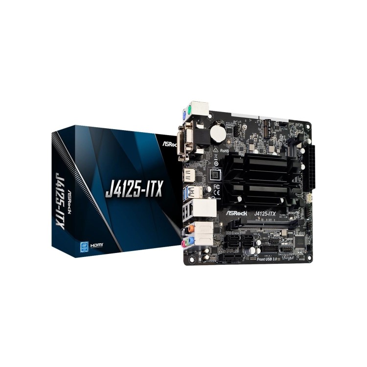 ASROCK Intel J4125-ITX Integrated Quad-Core J4125 Mini ITX Motherboard