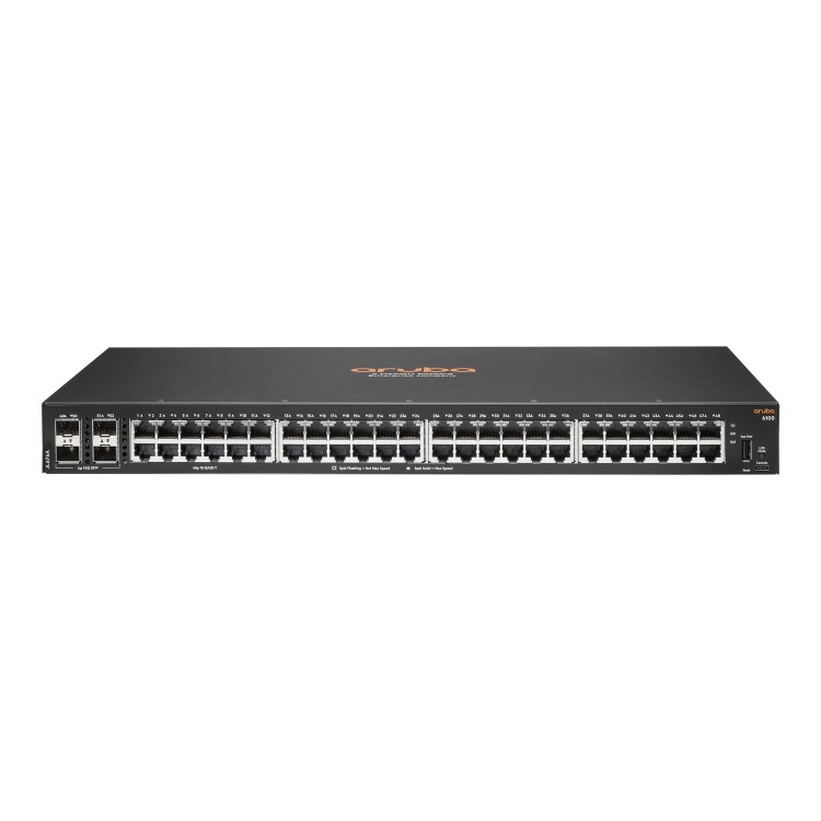 HPE Aruba Networking C-Port 6100 48G 52-Port Gigabit with SFP+ Managed Rack-mountable Switch