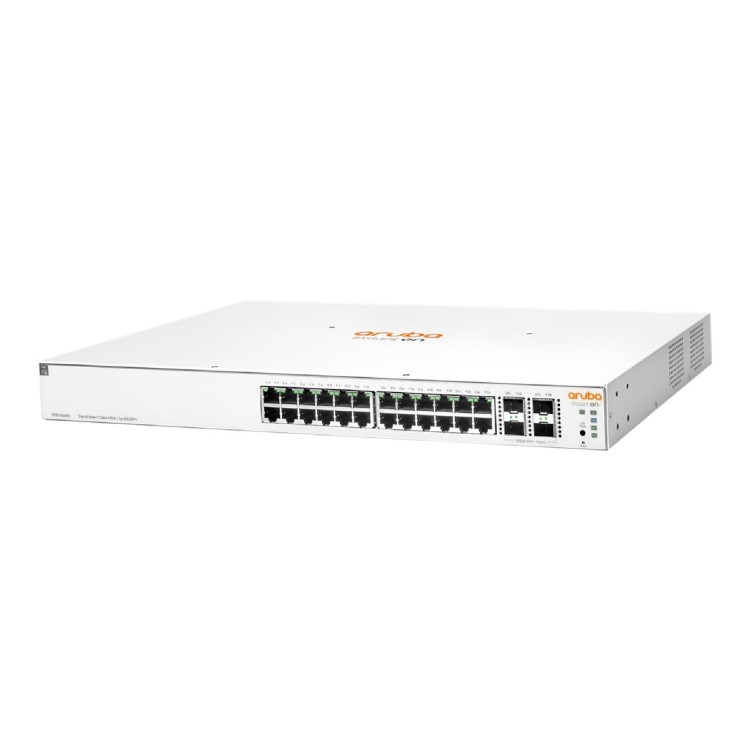HP Enterprise Aruba Instant On 1930 28-Port Class4 PoE 4SFP/SFP+ 370W L3 Rack Mountable Managed Network Switch