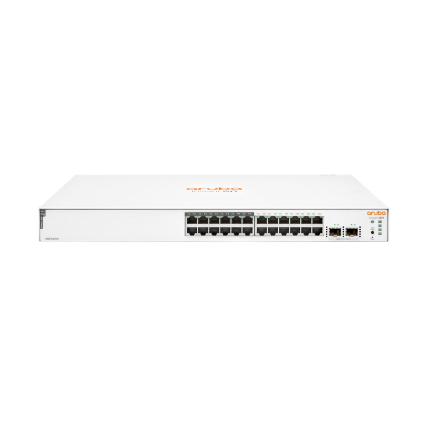 Hewlett Packard White Hpe Aruba Instant On 1830 24G 24-Port Gigabit Poe+ With Sfp L2 Smart Managed Rack-Mountable Switch 195W