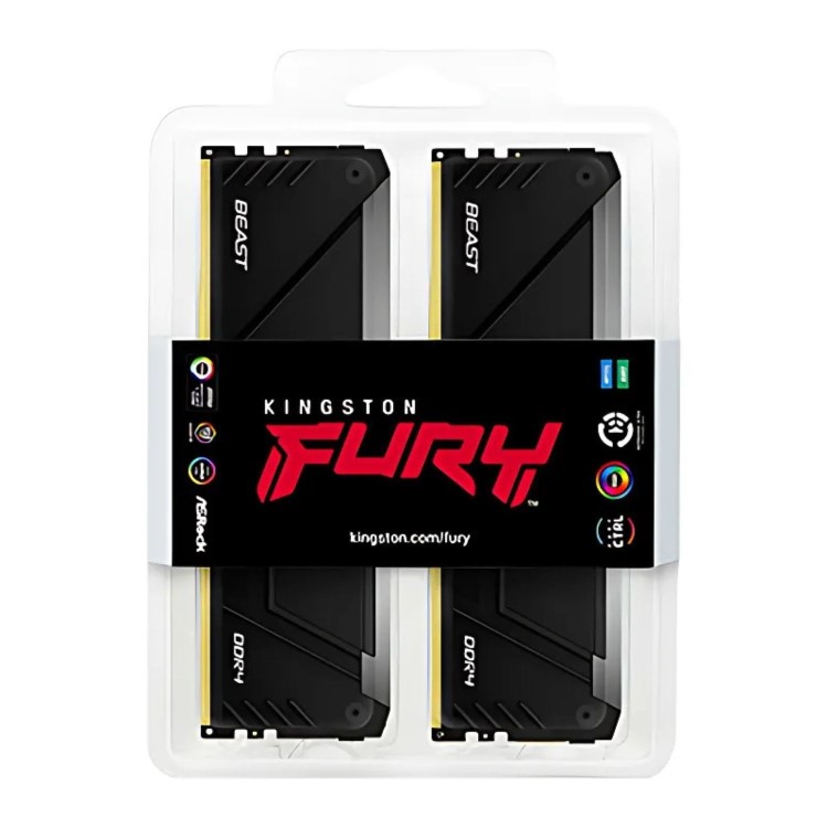 Kingston FURY Beast 128GB (4x32GB) DIMM 3600MT/s DDR4 Desktop Memory