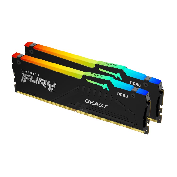 Kingston FURY Beast RGB 32GB (2x16GB) DIMM 5600MT/s DDR5 Desktop Memory