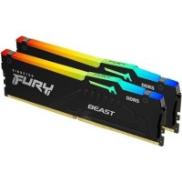 Kingston FURY Beast RGB 64GB (2x32GB) DIMM 6000MT/s DDR5 Desktop Memory Kingston FURY Beast RGB 64GB (2x32GB) DIMM 6000MT/s DDR5 Desktop Memory
