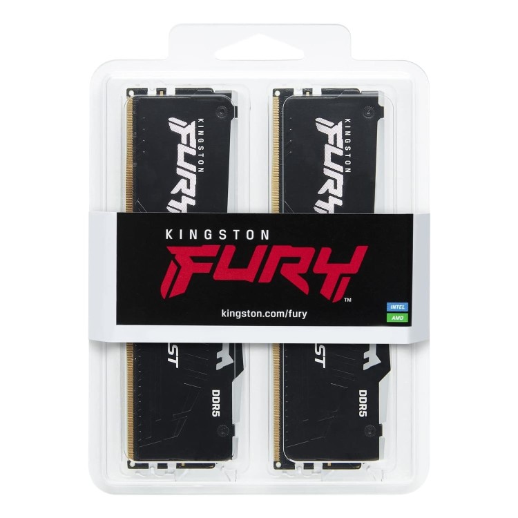 Kingston FURY Beast RGB 64GB (2x32GB) DIMM 6000MT/s DDR5 Desktop Memory