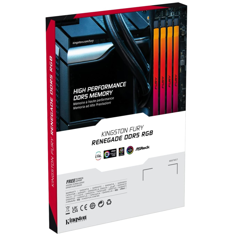 Kingston FURY Renegade 64GB (2x32GB) DIMM 6400MT/s DDR5 Desktop Memory