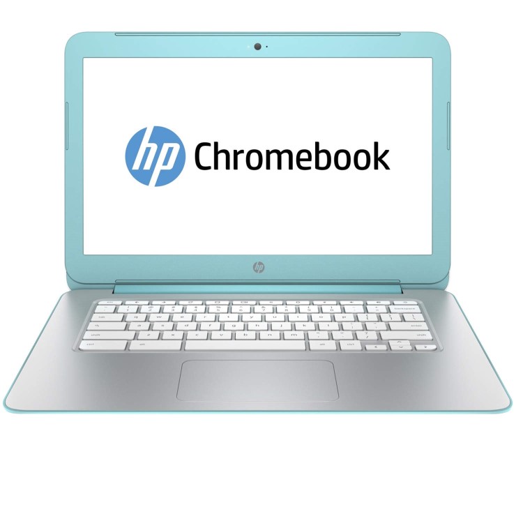 HP 14-x020na NVIDIA Tegra K1 2GB 16GB SSD 14 inch Chromebook Laptop in Silver & Turqouise