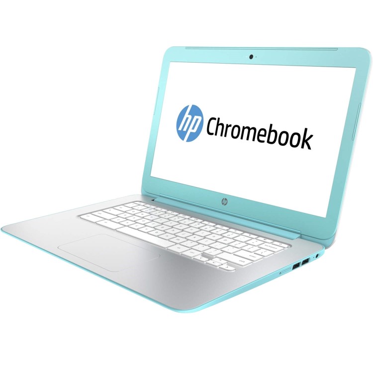 HP 14-x020na NVIDIA Tegra K1 2GB 16GB SSD 14 inch Chromebook Laptop in Silver & Turqouise