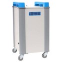 LAP16VCBL LapCabby 16 Port Charging Trolley Vertical Compact charges 16 devices up to 17 screen size – laptops and Chromebooks including protective cases.