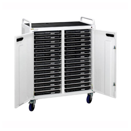 Bretford PowerCart30H 30 Bay Horizontal Charging Cart with intelligent charging  Fans 1000W x 650D x  1400mmH 120kg