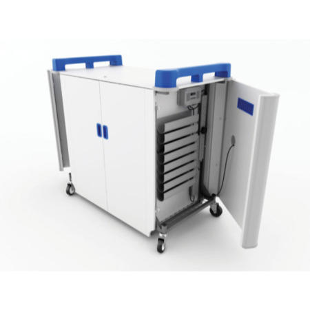 LapCabby 32H - 32 Port Horizontal Laptop Charging Trolley
