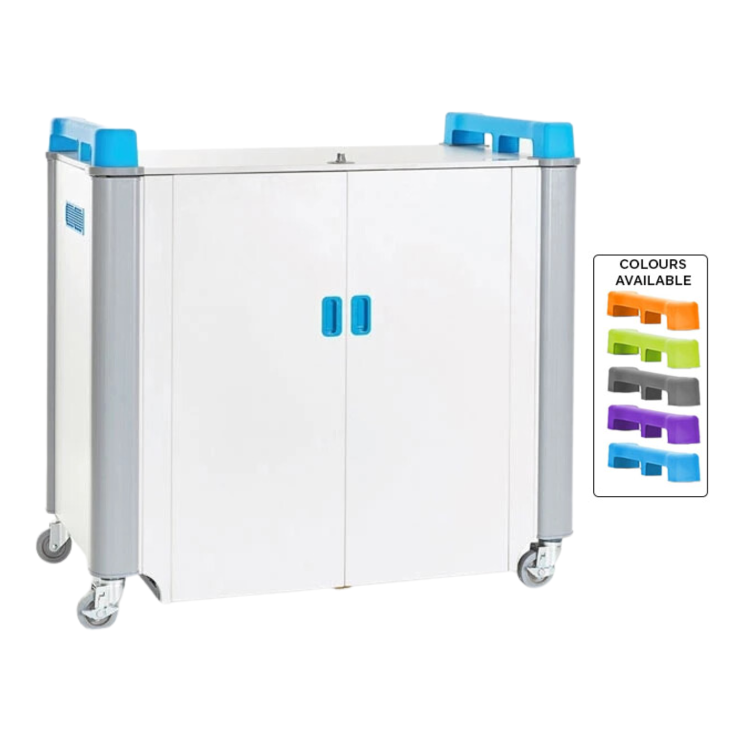 LapCabbyMini 32V - 32 Port Vertical Laptop Charging Trolley