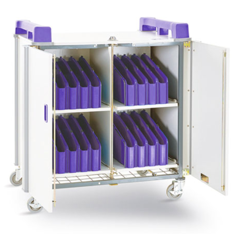 LapCabbyMini 32V - 32 Port Vertical Laptop Charging Trolley