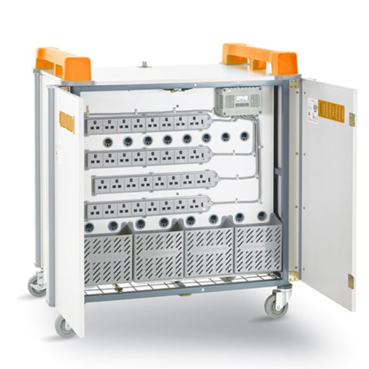 LapCabbyMini 32V - 32 Port Vertical Laptop Charging Trolley