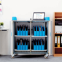 LapCabbyMini 32V - 32 Port Vertical Laptop Charging Trolley