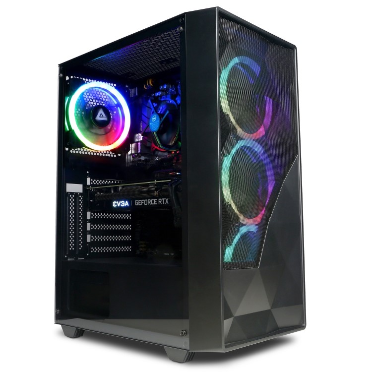 CyberpowerPC Eurus Intel Core i3-12100F NVIDIA GeForce RTX 3050 8GB RAM 500GB SSD Windows 11 Home Gaming PC 