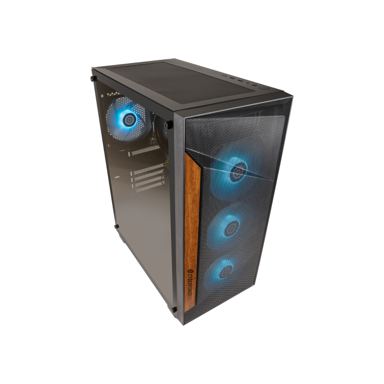 CyberPowerPC Eurus AMD Ryzen 5 5600G 8GB RAM 500GB M.2 NVMe SSD + 23.8 Inch 100Hz 1ms Gaming Monitor