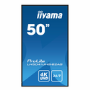 Iiyama 50" Professional Digital Signage display with 4K UHD resolution and 24/7 operating time
