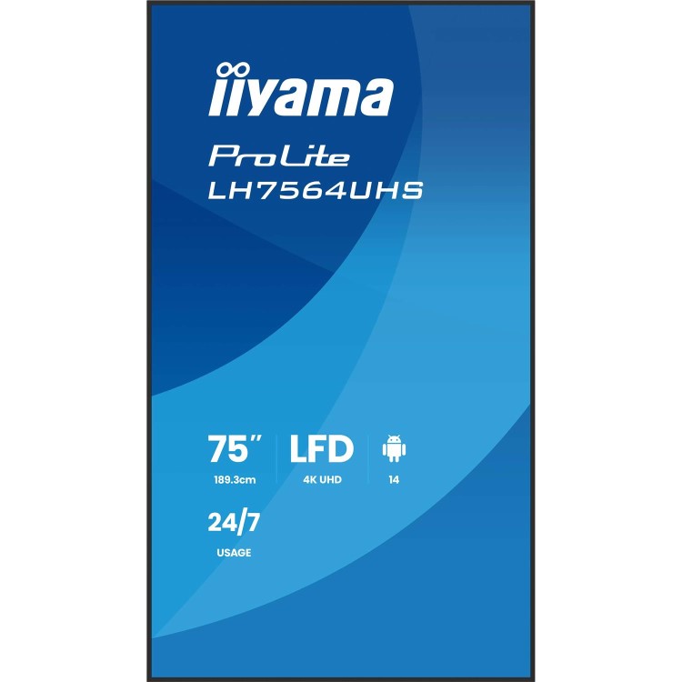 iiyama ProLite 75" 4K UHD Digital Signage Display