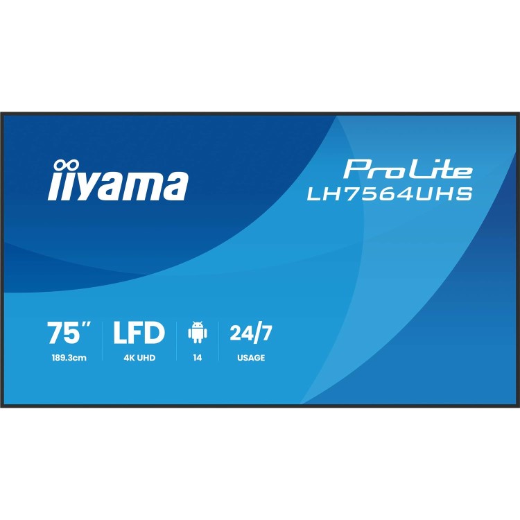 iiyama ProLite 75" 4K UHD Digital Signage Display