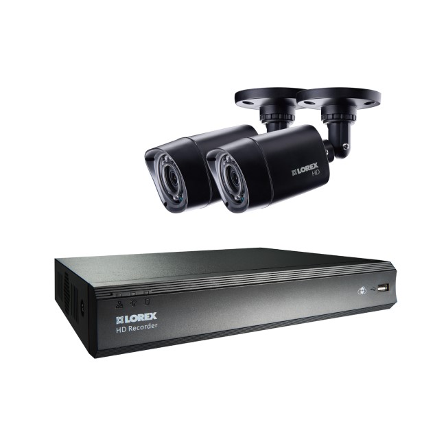 Lorex CCTV System - 4 Channel 720p DVR with 2 x 720p Cameras & 500GB HDD