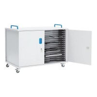 Lapcabby Lyte Double Door 32 Laptop Metal Shelf Mobile Charging Trolley
