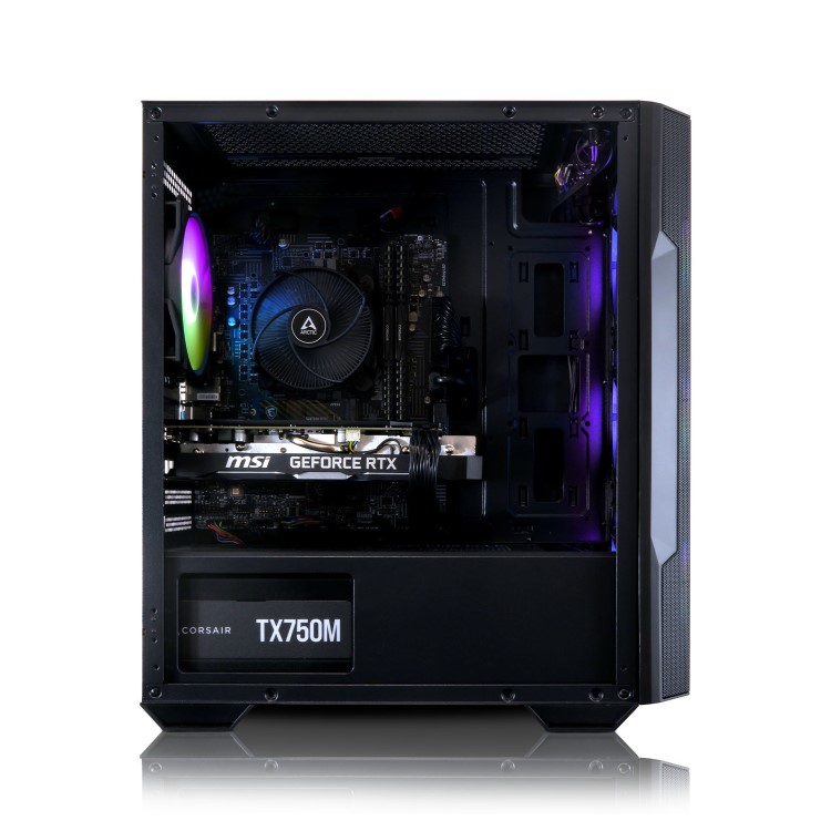 AWD IT MSI M100R AMD Ryzen 5 5500 RTX 4060Ti 16GB RAM 1TB SSD Windows 11 Gaming PC