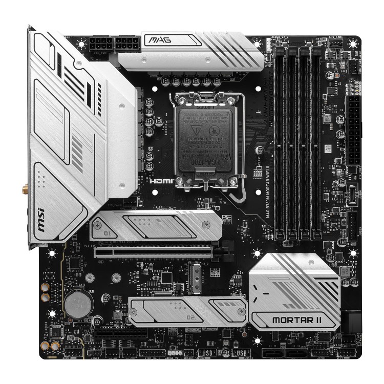 MSI MAG B760M Mortar WiFi II Intel B760 LGA 1700 DDR5 Micro ATX Motherboard