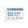 Samsung EVO Plus 128GB MicroSDXC Memory Card + microSD to SD adapter