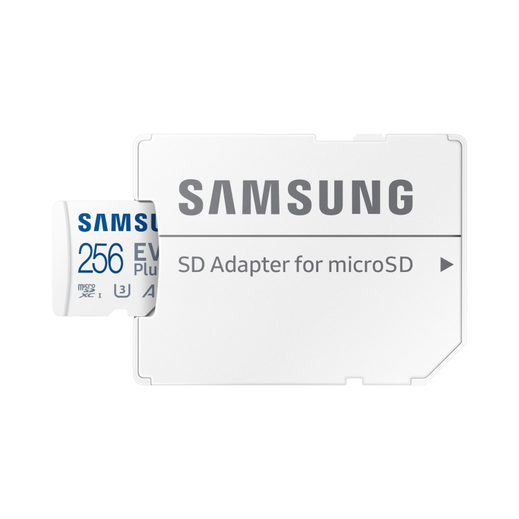 Samsung EVO Plus 256GB MicroSDXC Memory Card + microSD to SD adapter