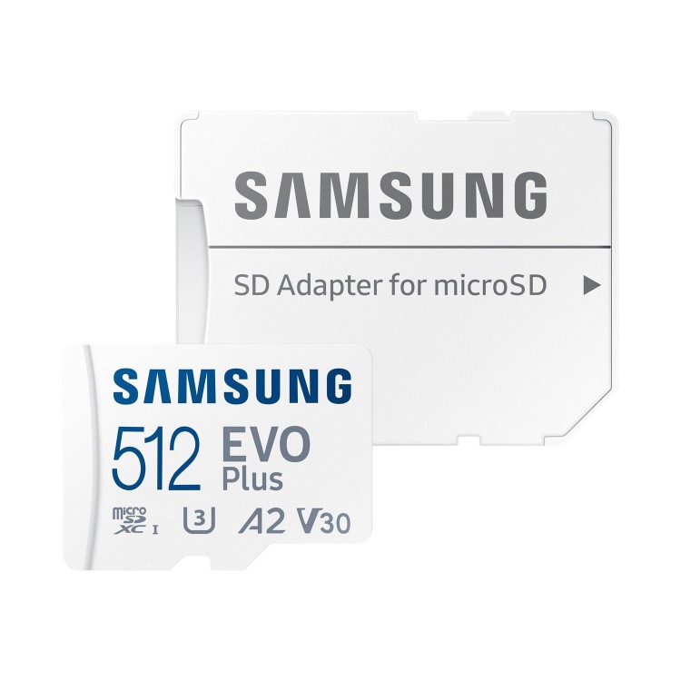 Samsung EVO Plus 512GB UHS-1 Micro SD Card Memory Card + SD Adapter