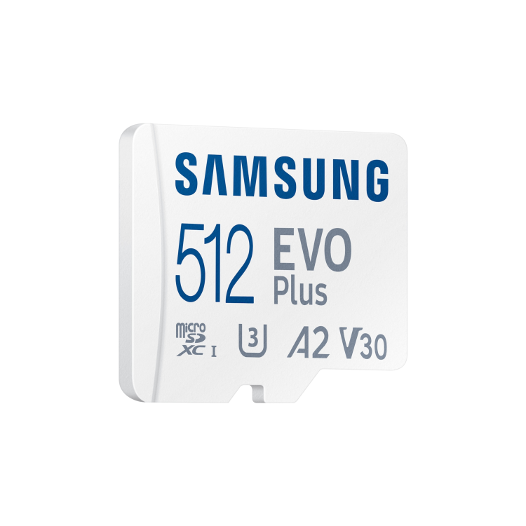 Samsung EVO Plus 512GB MicroSDXC Memory Card + microSD to SD adapter