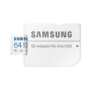 Samsung EVO Plus 64GB MicroSDXC Memory Card + microSD to SD adapter