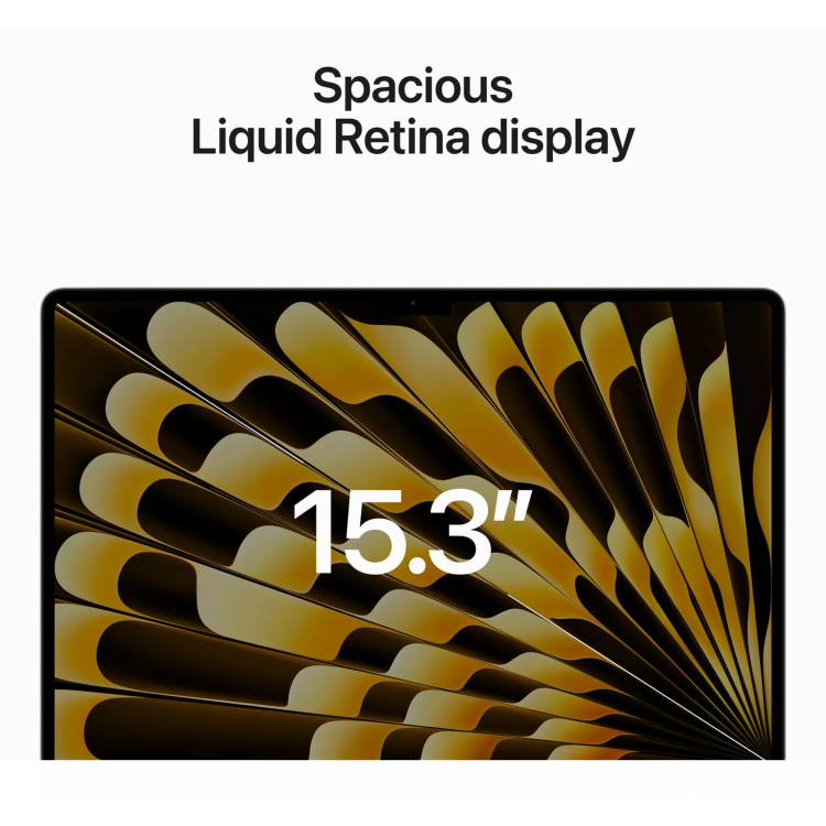 Apple MacBook Air 15.3 Inch M2 8GB RAM 512GB SSD 2023 - Starlight